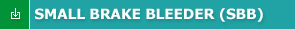 Small Brake Bleeder (SBB)